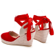 Asina Wrap Wedge Red