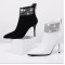 Jo Genuine Leather Diamante Ankle Boots 